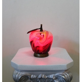 y14355  燈飾系列 - 桌燈 - 紅色玻璃蘋果桌燈